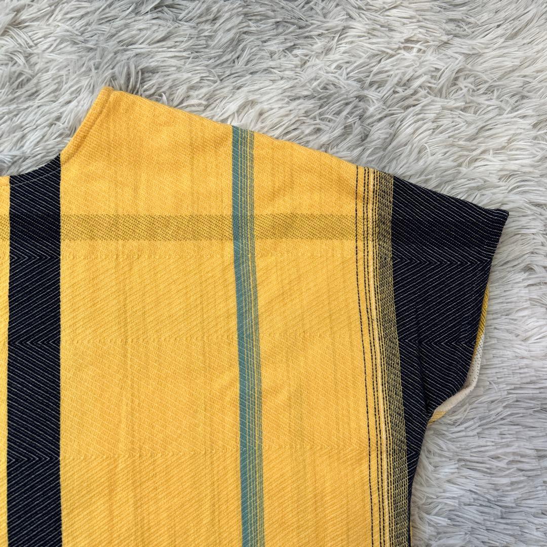 【美品】tamaki niime wool fuwa-T SHORT イエロー