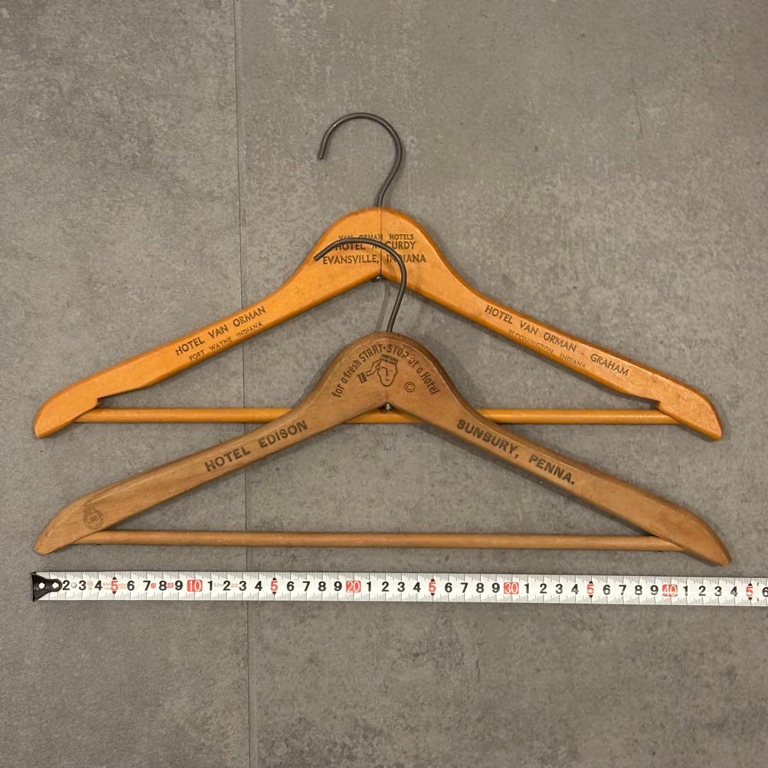 スペシャル アンティーク ビンテージ ハンガー セット 木製 アメリカ　古着屋