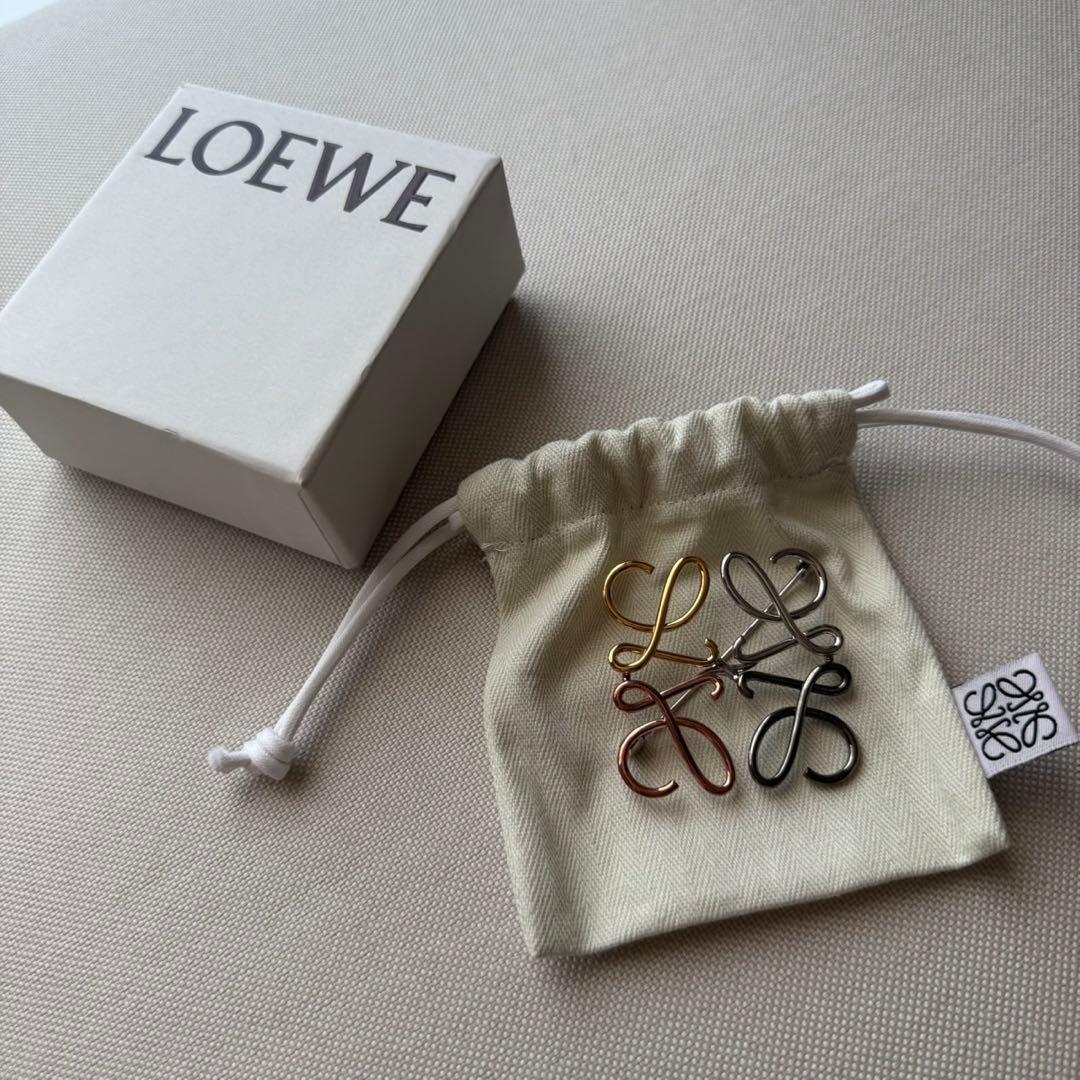 新品未使用★ロエベ アナグラムブローチ　マルチカラー