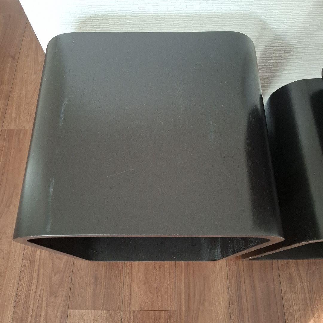 黒い木製収納ラック　ブーム　メトロ　キューブ　シェルフ