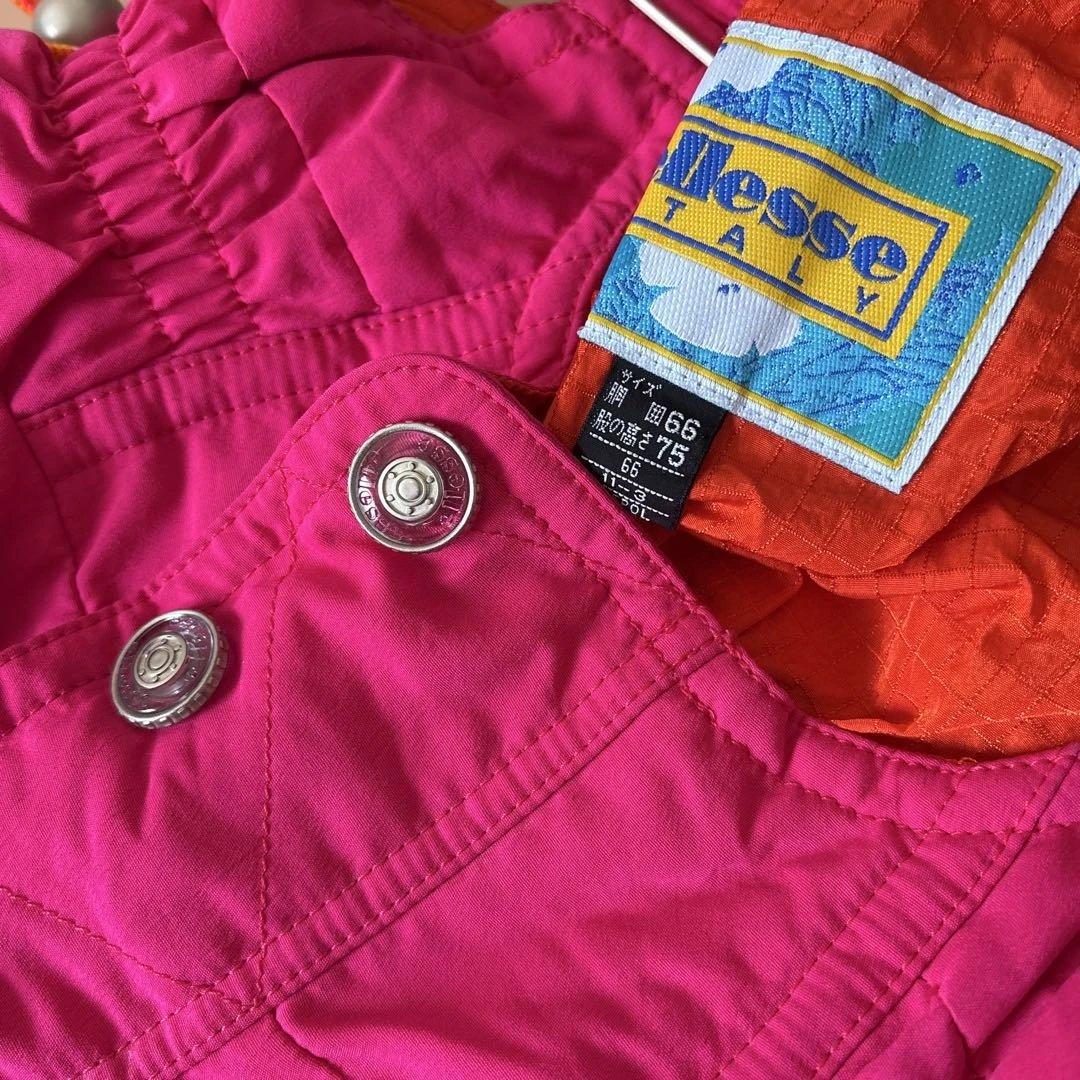 エレッセ　スキーウェア 女性用 ピンク ひまわり柄