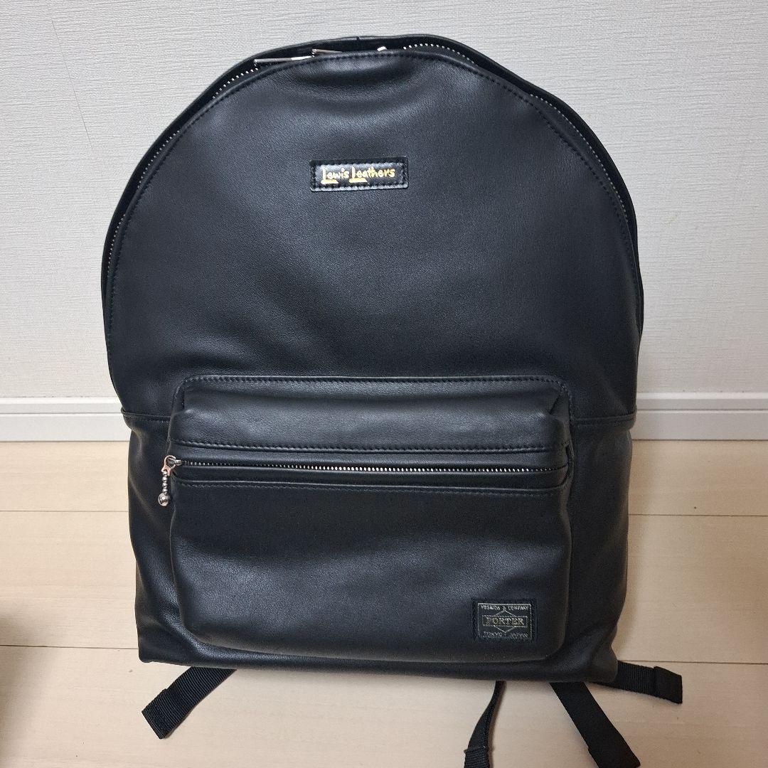 Lewis Leathers ブラックバックパック