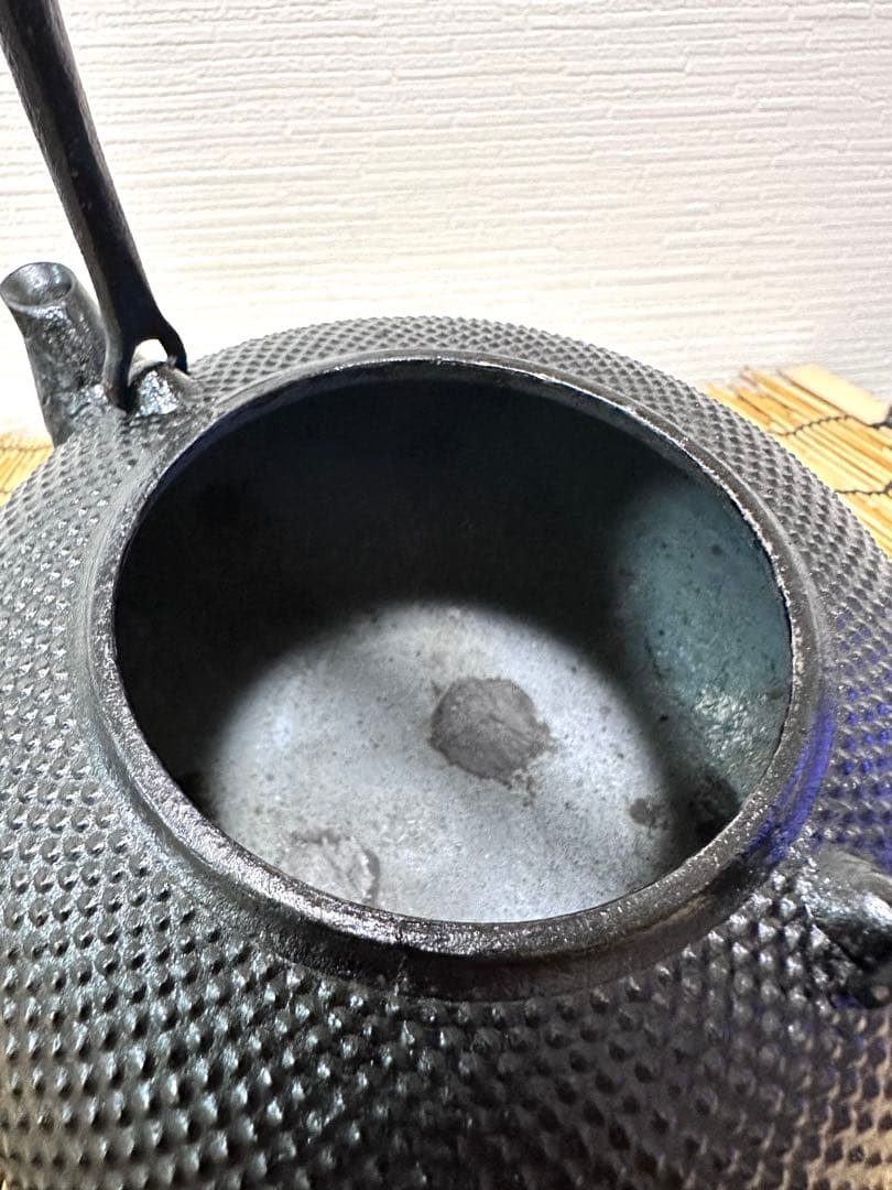 未使用品　南部照光堂造　鍛治打捻鉉　１０型アラレ　水野様　売約済み