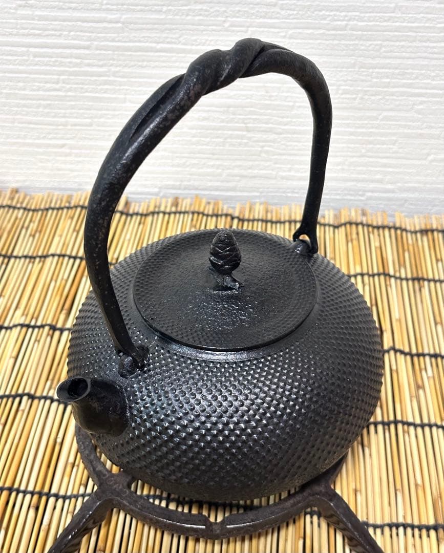 未使用品　南部照光堂造　鍛治打捻鉉　１０型アラレ　水野様　売約済み