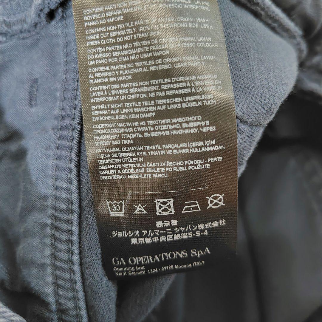 新品未使用　現行　XL　ジョルジオアルマーニ　チノパン　レザータグ　刺繍