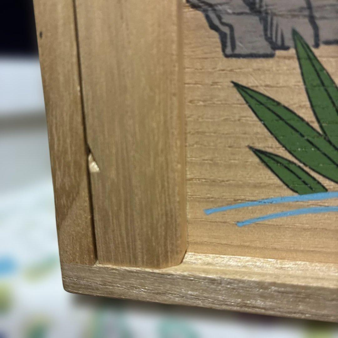 伝統的な川口神泉作、木製雛人形セット