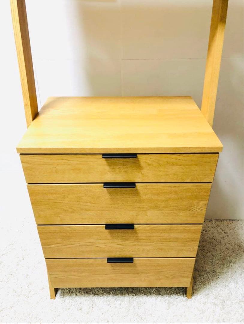 ニトリ　家具　チェストラック(エトナ 60CR LBR)