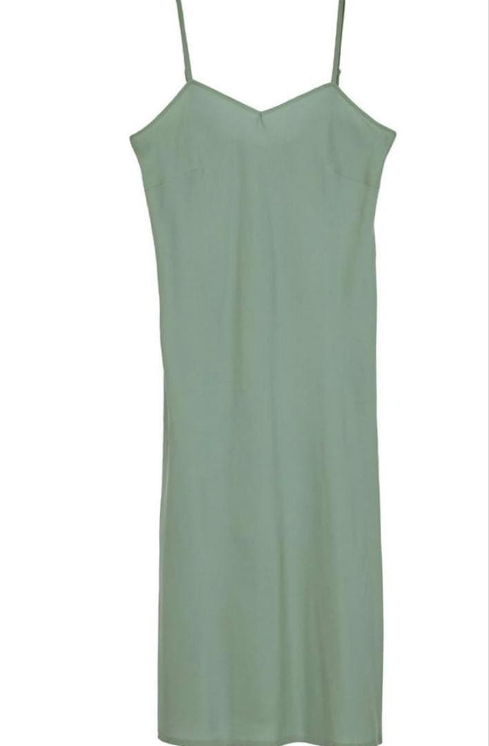 2日間限定特価！AmeriVINTAGE FLOWER DRESS M セージ