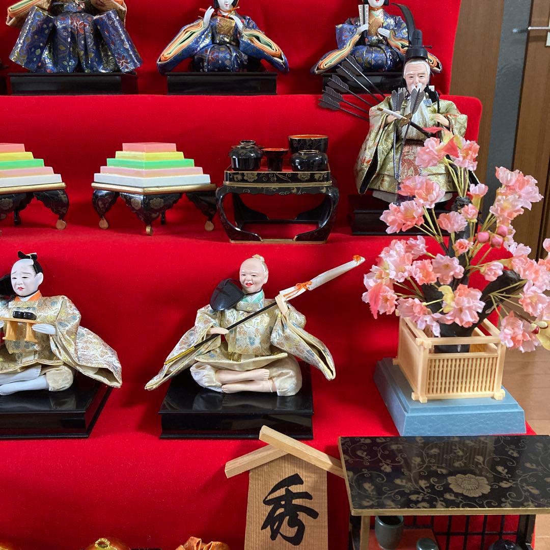秀月 雛人形 日本人形 七段飾り 桃の節句 雛祭り セットNo.④