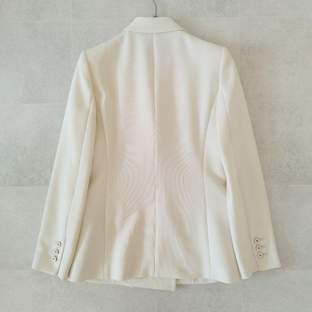 23SS アルアバイル マットストレッチ ダブルブレストジャケット アイボリー