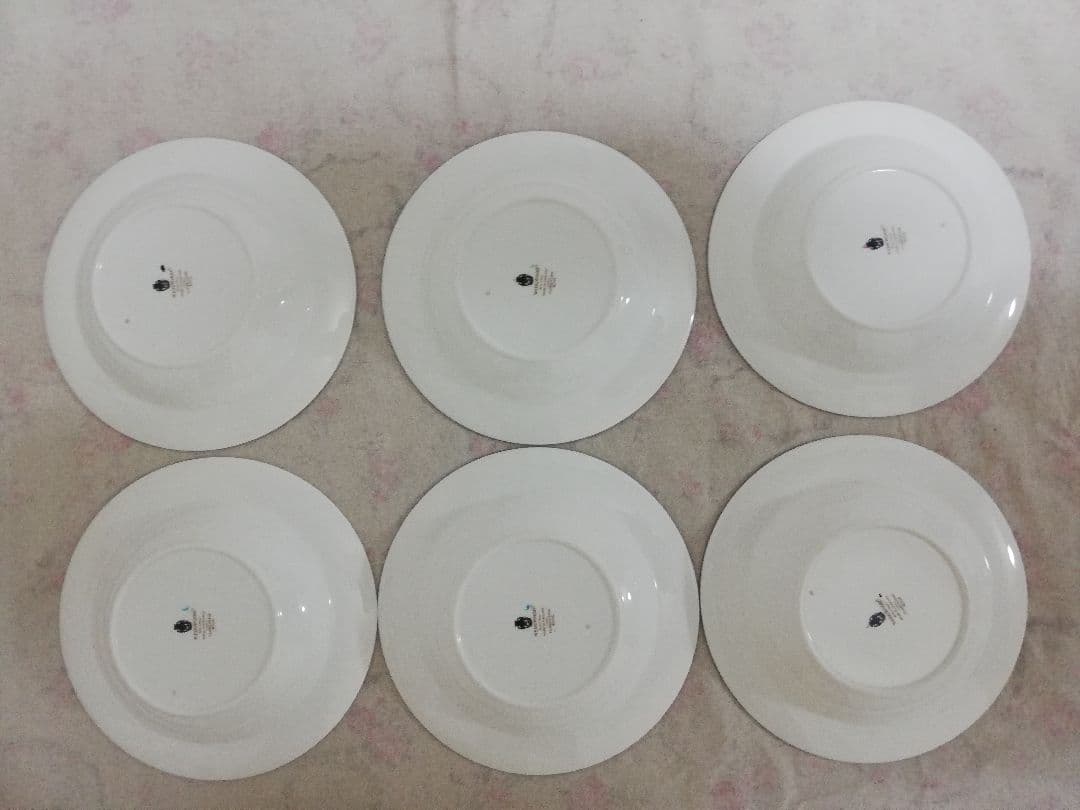 未使用　ウェッジウッド　黒壺　スープ皿　深皿　フロレンティーンターコイズ　2枚