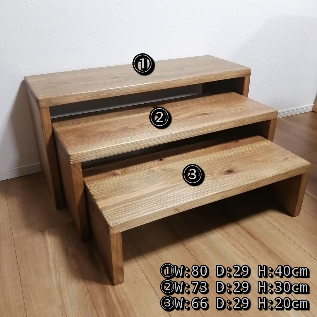 ハンドメイド コの字ラック 3つセット