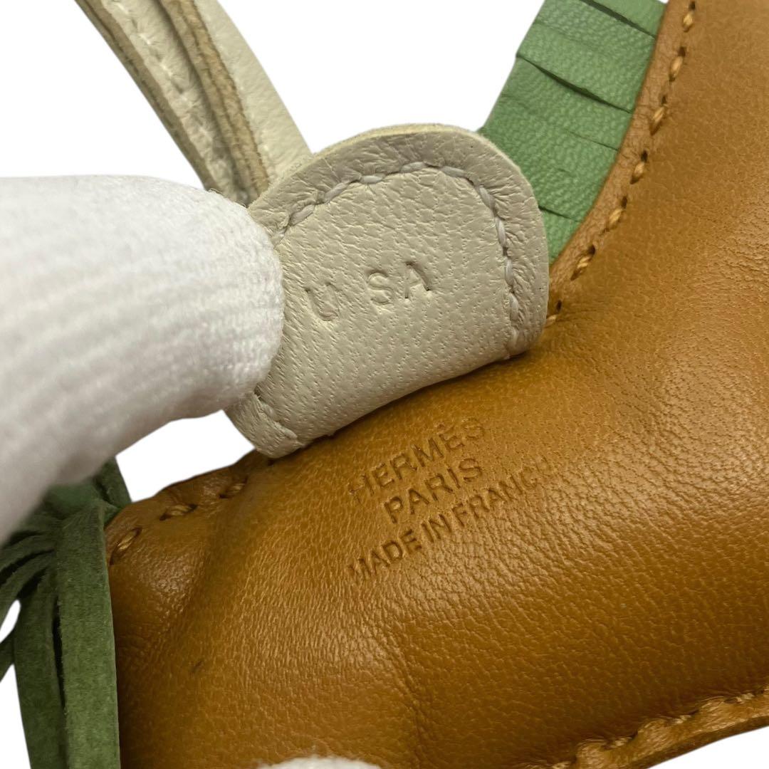 ⭐️ほぼ未使用⭐️ エルメス ロデオチャーム PM レザー セサミ