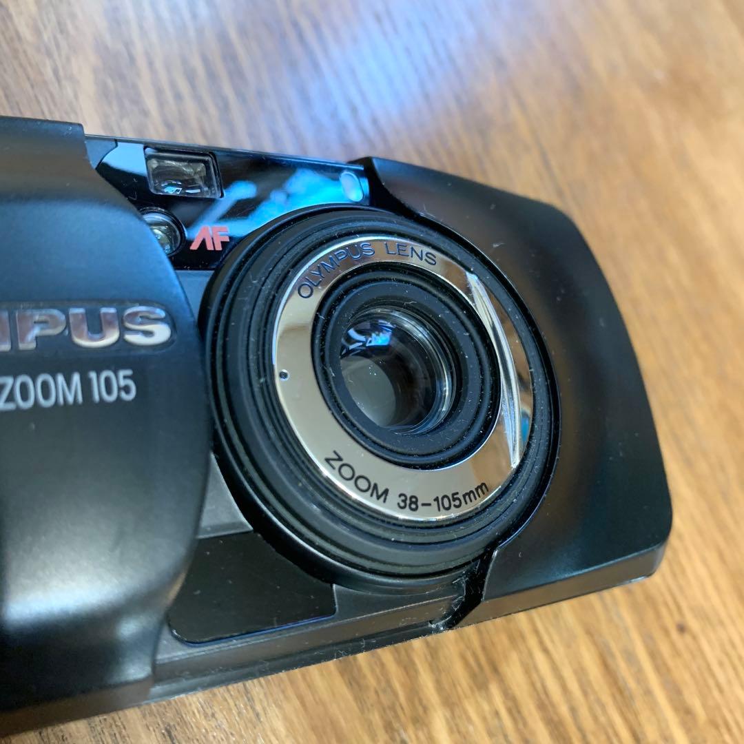 オリンパス OLYMPUS μ ZOOM 105 コンパクトカメラ　ブラック