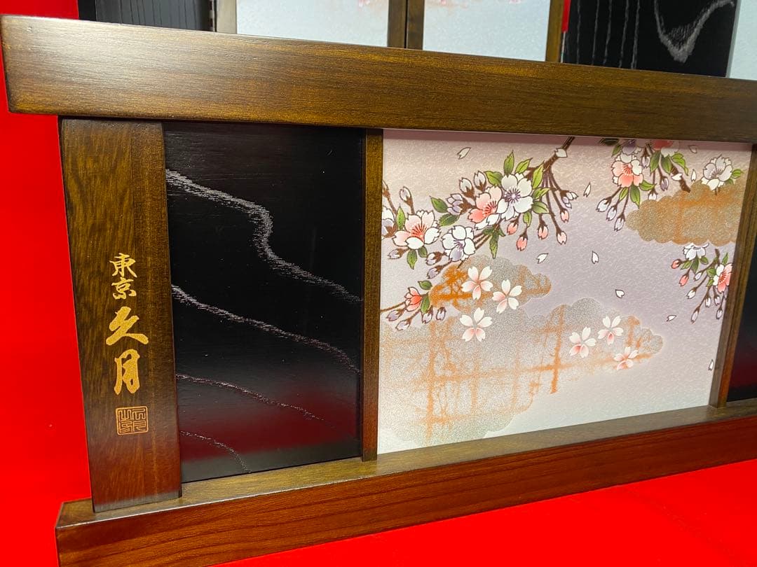 東京久月　雛人形　親王飾り収納セット・サイズ間口約６３×奥行約４１×高さ約５８㎝