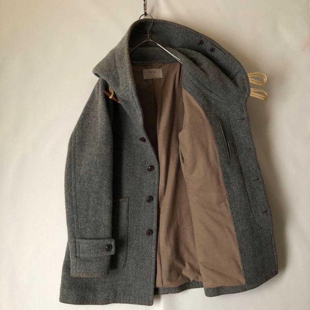 【冬物】TROVE トローヴ グレー ウール コート ダッフルコート 40