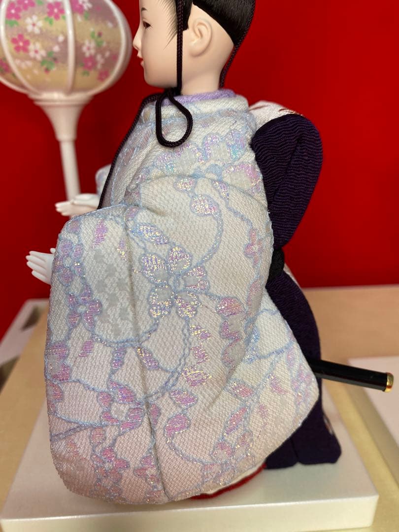 東京久月　木目込み人形　ほのか立ち親王飾り・杉田明十志　原作・木目込み　新井久夫