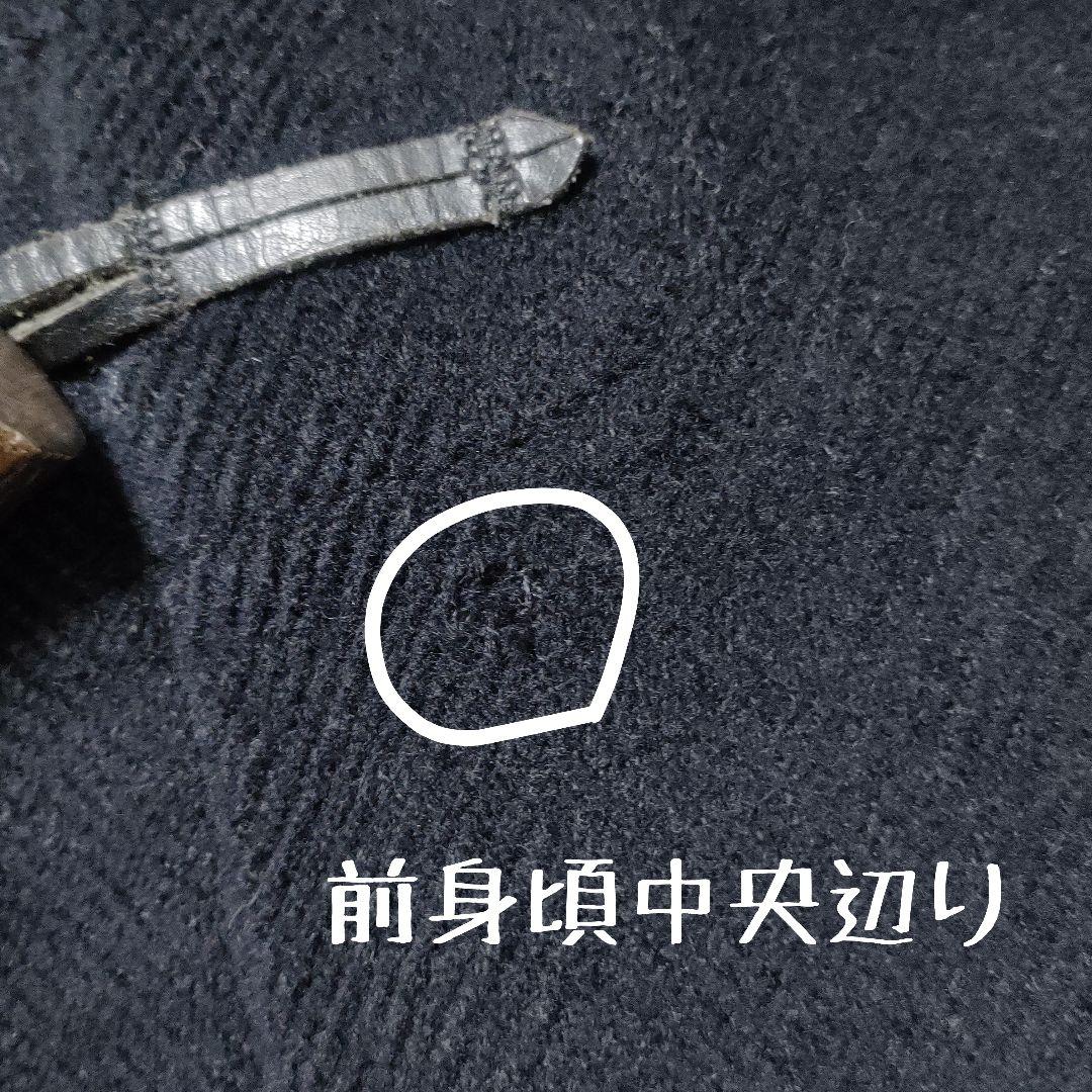 グローバーオール　英国製ダッフルコート　ヘリンボーン　ネイビー　L相当