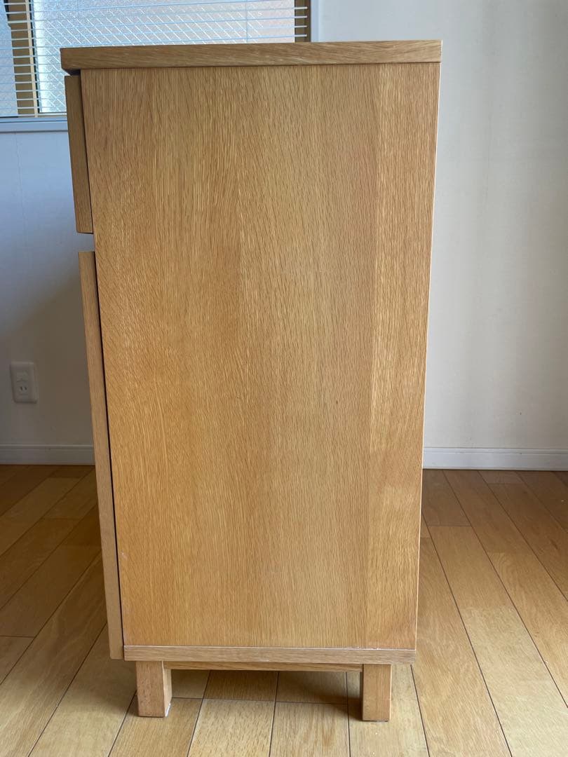 無印良品　オーク材キャビネット 3