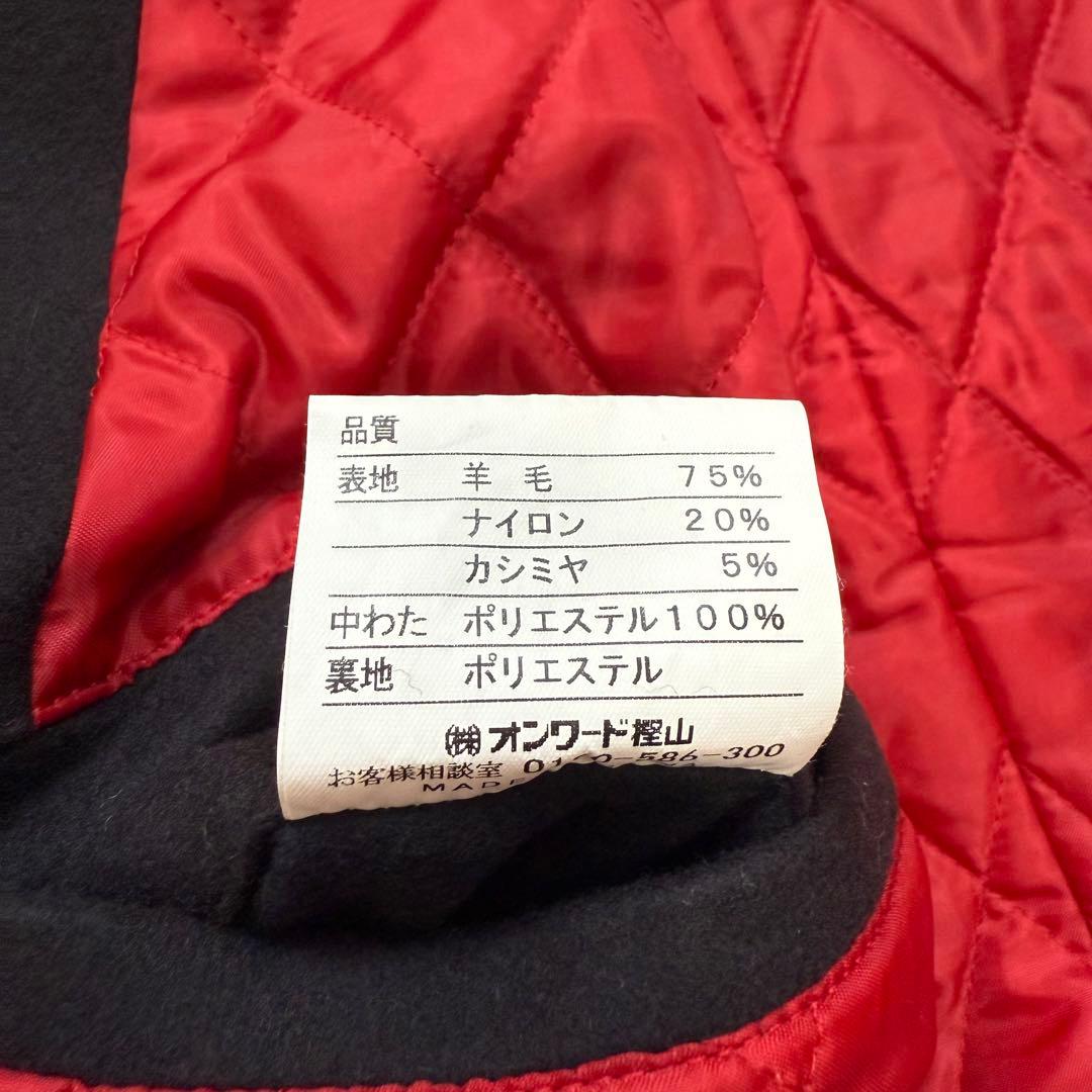 希少 カシミヤ混！ジェイプレス ダブル Pコート イタリア製生地 ネイビー XL