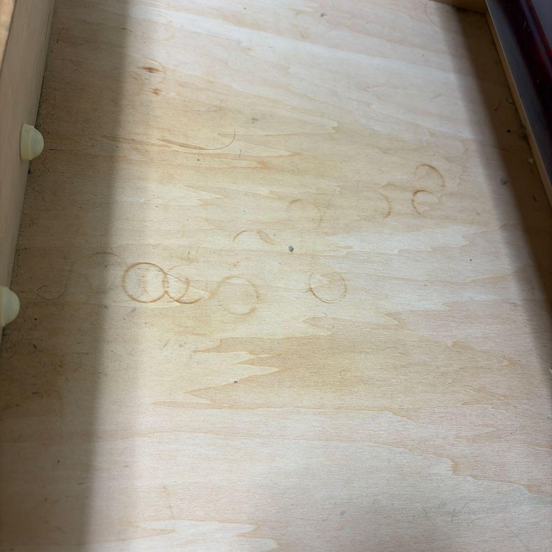 オールドカリモク家具　観音開き木製キャビネット