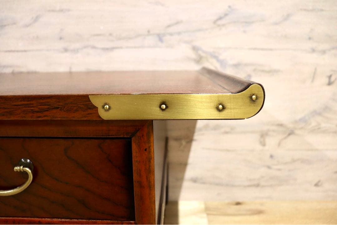 GMIS38A○李朝家具 机 文机 ライティングデスク 飾り台 引き出し ア