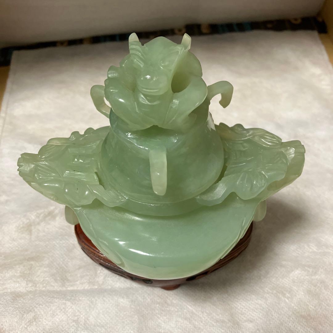 翡翠の香炉・中国翡翠工芸品専門店での購入品