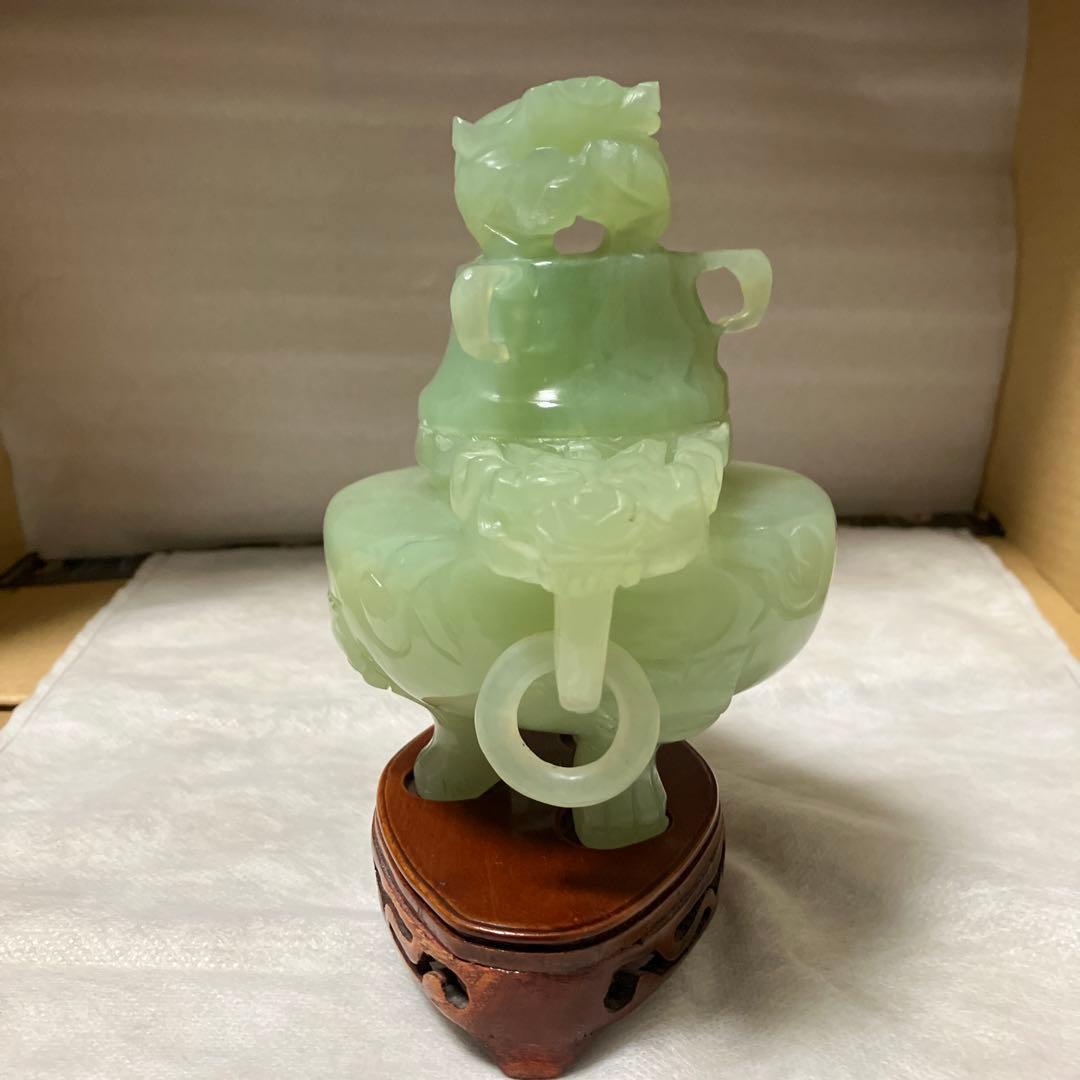翡翠の香炉・中国翡翠工芸品専門店での購入品