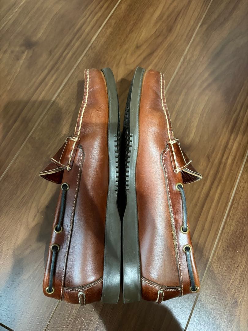 パラブーツ　ローファー　デッキシューズ　　レザー　ブラウン