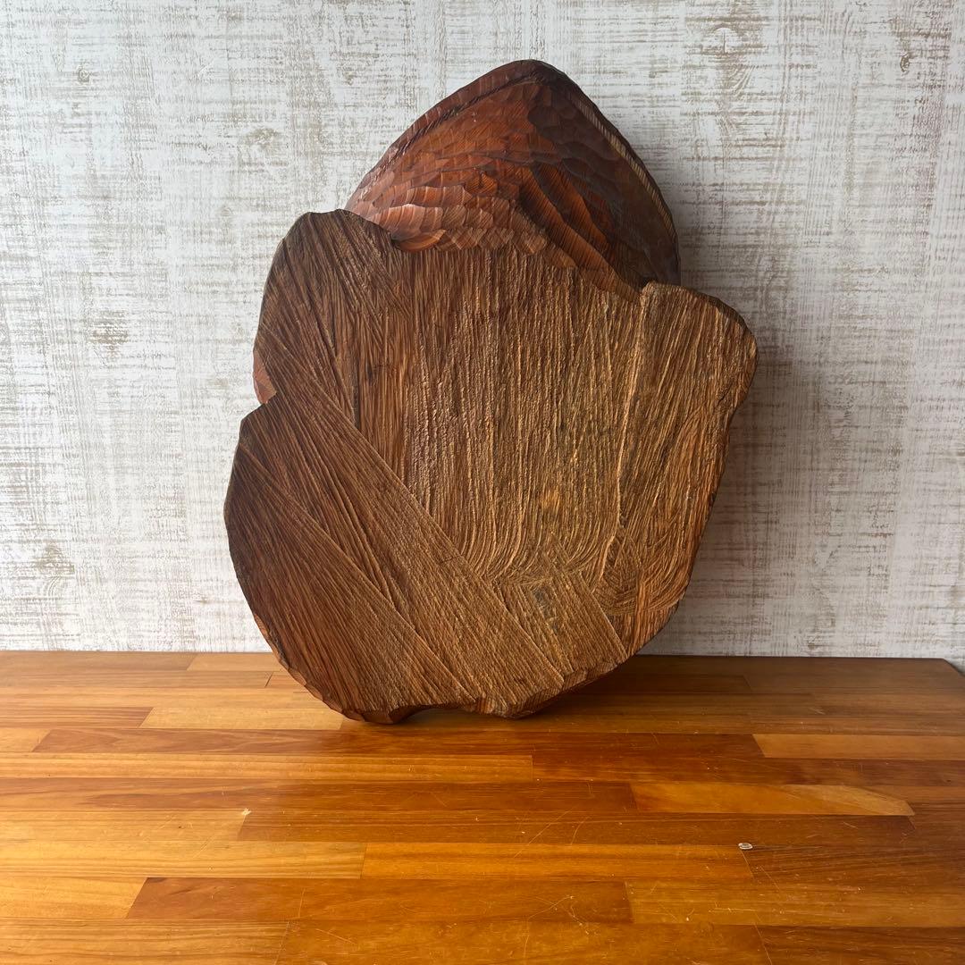 【アンティーク】杉？ 木彫りのカエル 置物 蛙 縁起物 オブジェ 飾り物