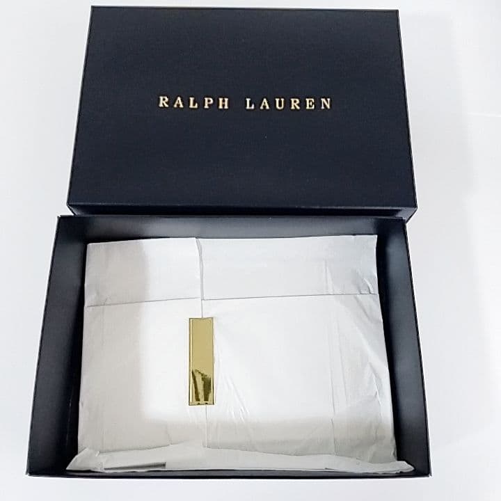 新品 POLO RALPH LAUREN ストール ブルー×ネイビー ウール