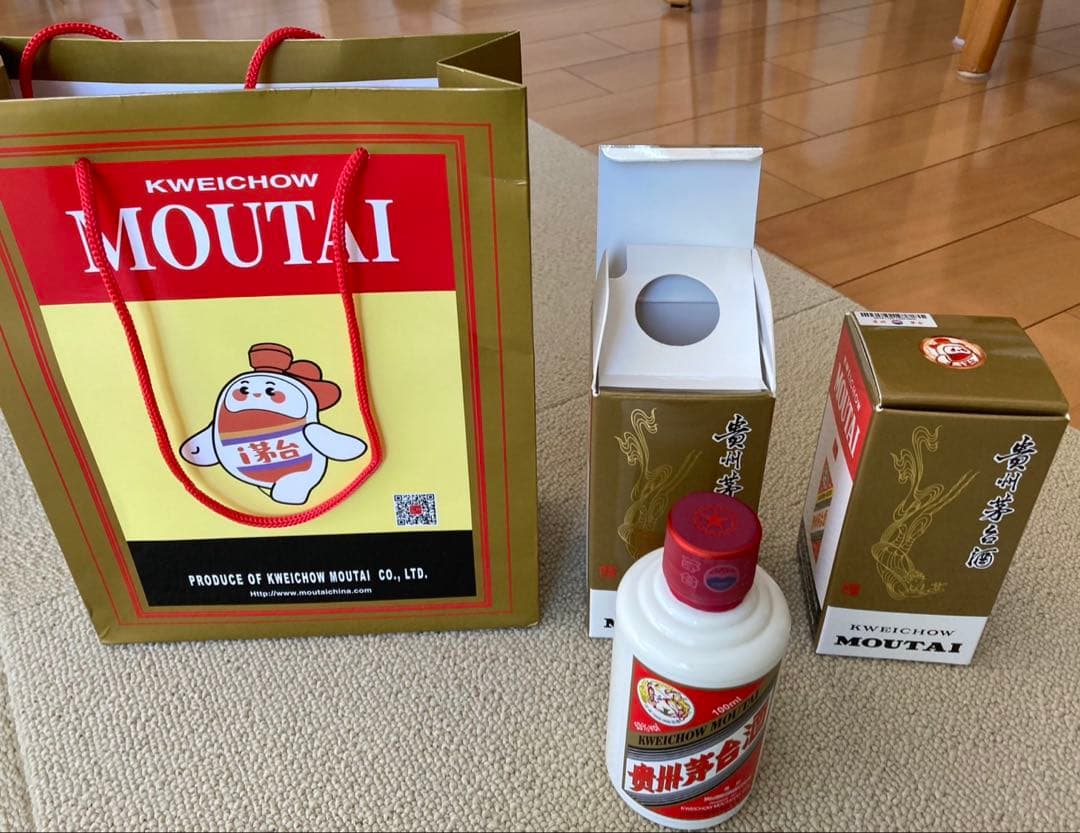 【新品未開封】貴州茅台酒 マオタイ酒 MOUTAI 100ml 53% ×2本
