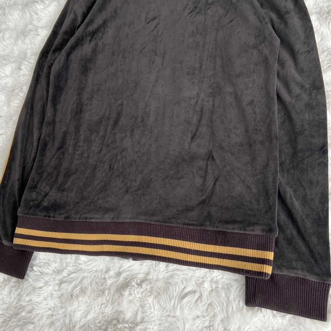 バーバリーブラックレーベル★ベロア トラックジャケット ブラウン