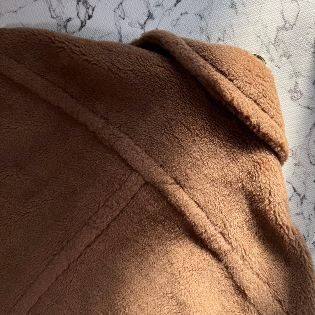 タグ付き◎マックスマーラ　テディベアコート　ケープ　ポンチョ　キャメル　白タグ