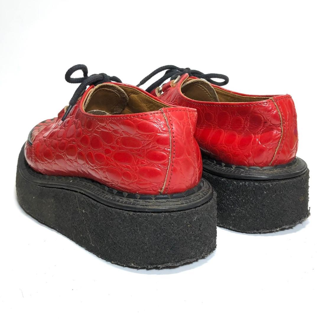 稀少 GERORGE COX ジョージコックス 5 約24.5cm 赤 英国製