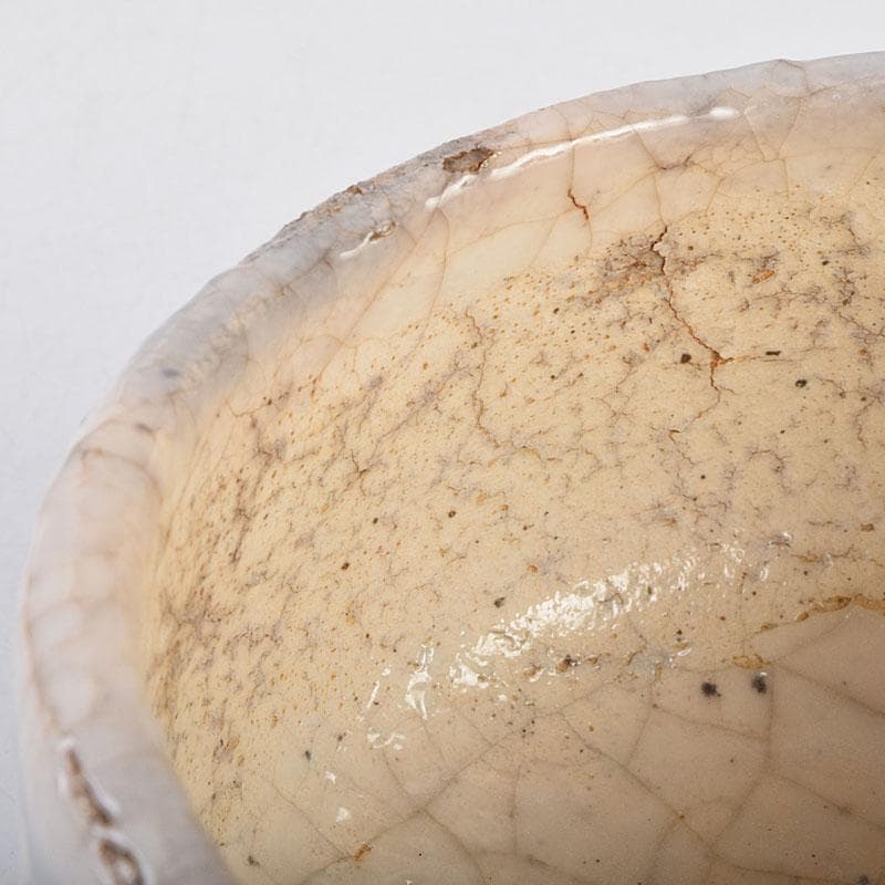 茶道具　人間国宝　荒川豊蔵作　鬼志野　茶碗　加藤卓男 識箱　M　R9188