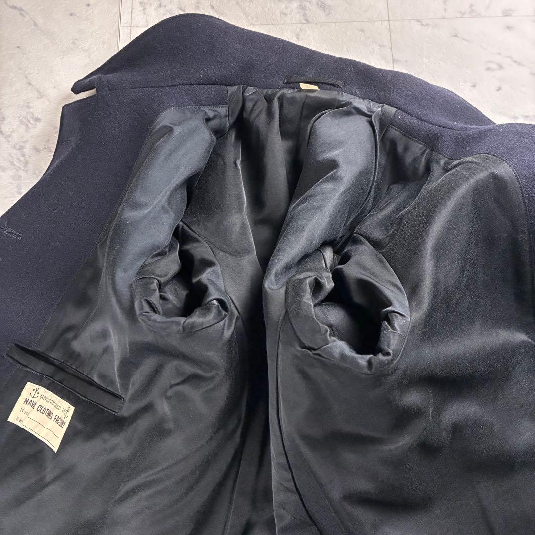 極美品 バズリクソンズ ピーコートBR11554 ネイビー Ｐコート