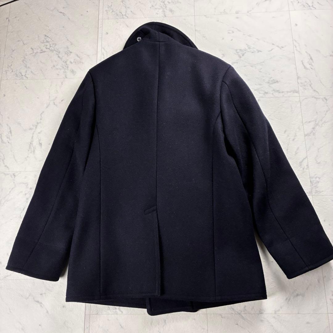 極美品 バズリクソンズ ピーコートBR11554 ネイビー Ｐコート