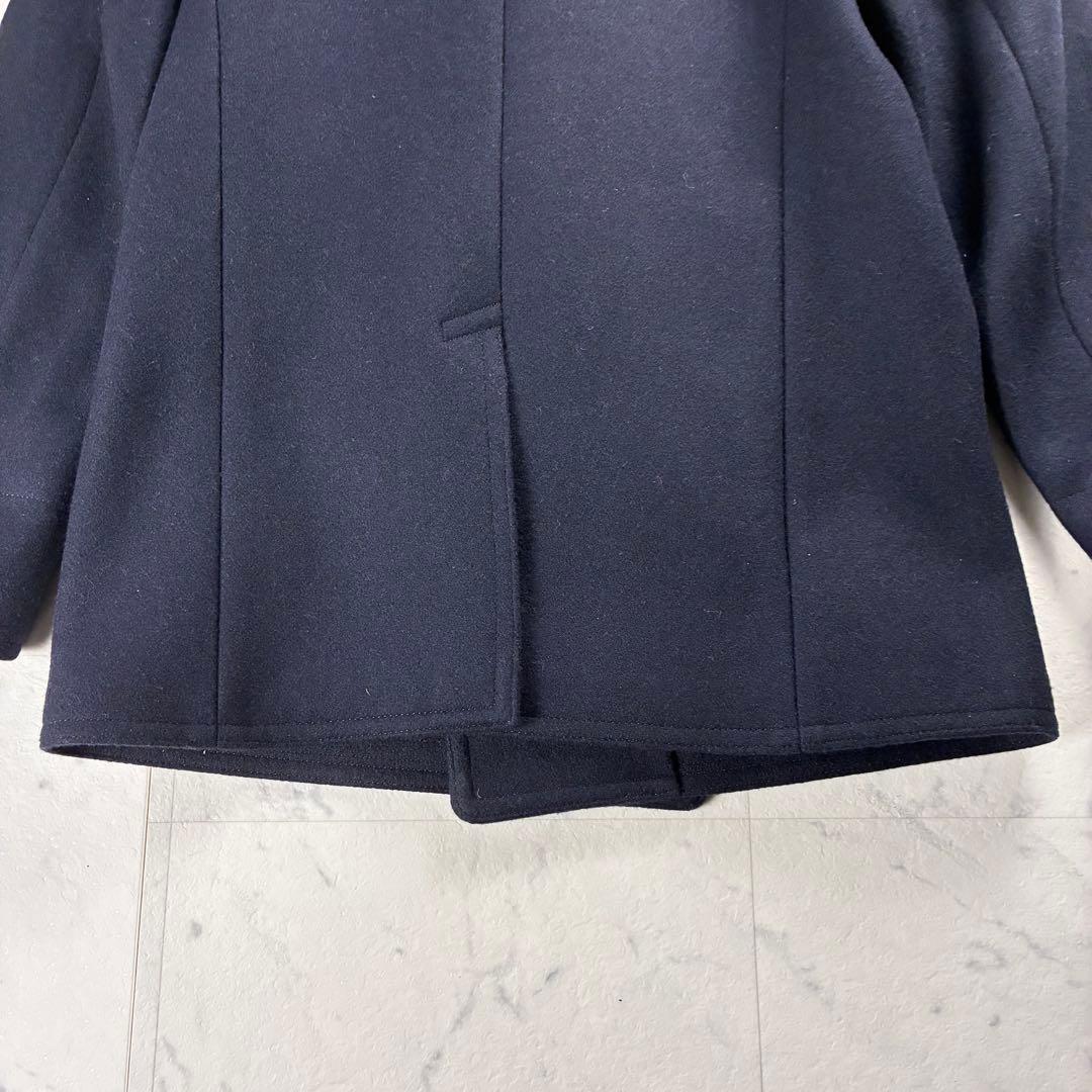 極美品 バズリクソンズ ピーコートBR11554 ネイビー Ｐコート