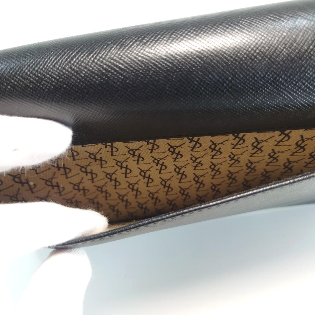 【美品】イヴサンローラン YSL クラッチバッグ カサンドラ　黒