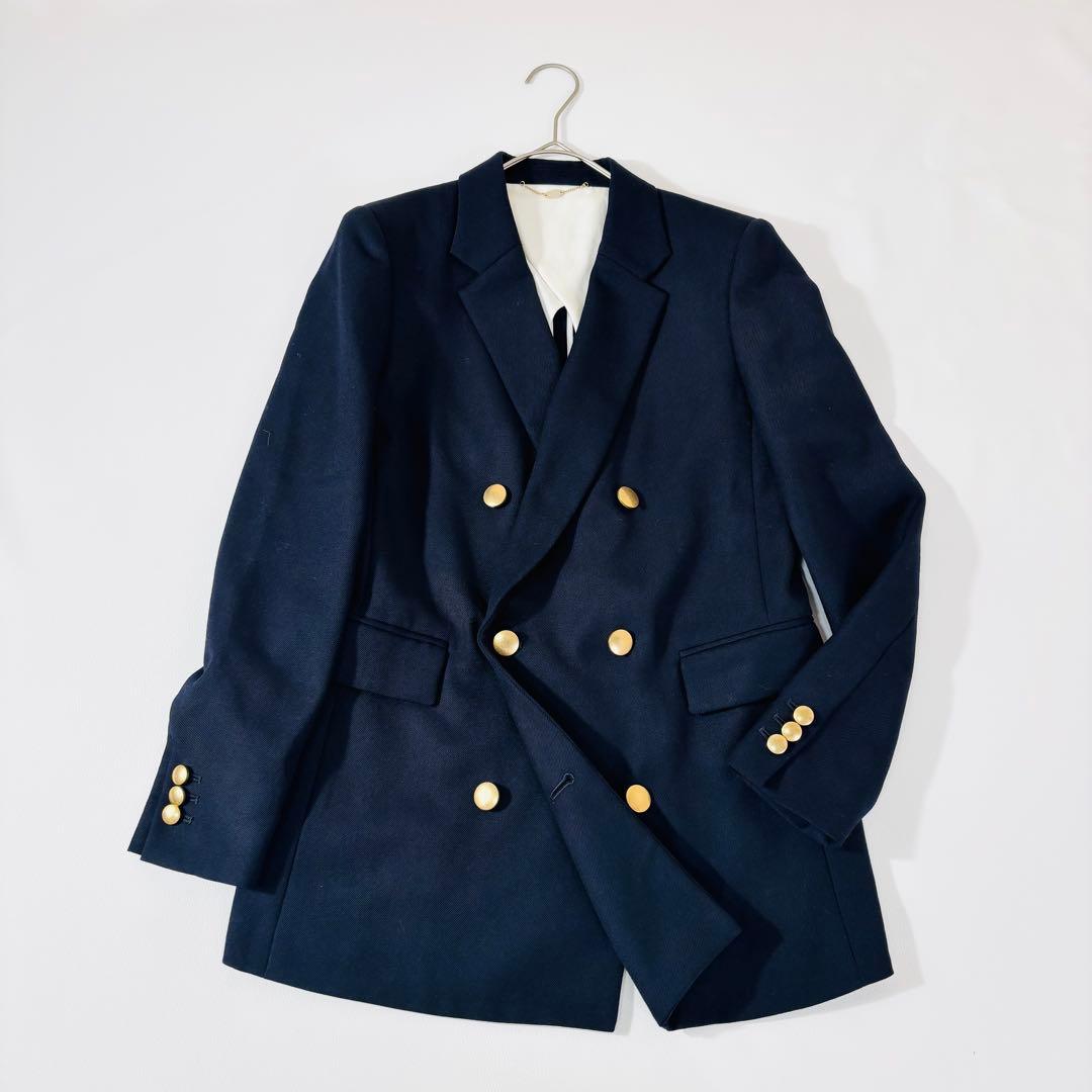 901 美品 マカフィー ウールダブルブレストジャケット ネイビー 近年モデル