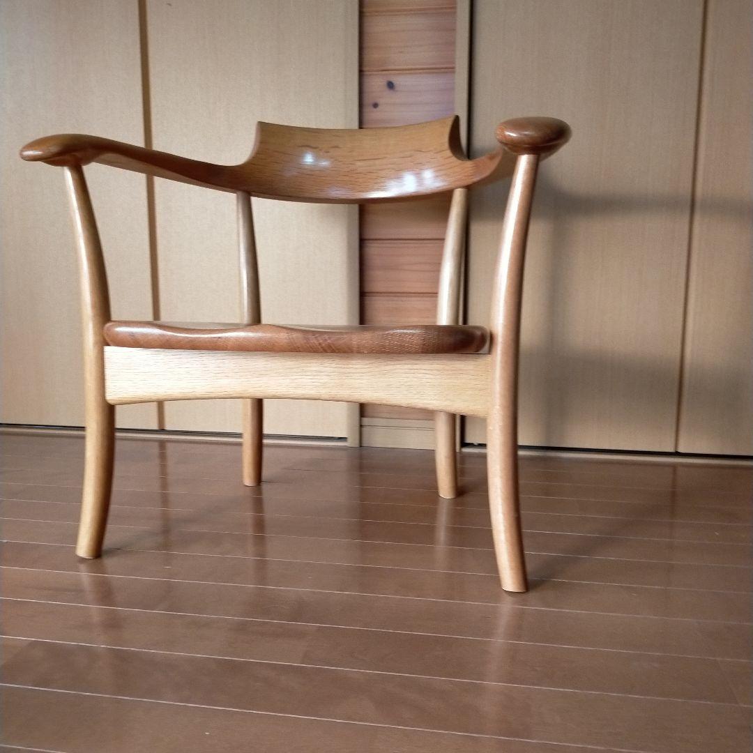 訳あり品　飛騨産業　キツツキ　クレセント　アームチェア