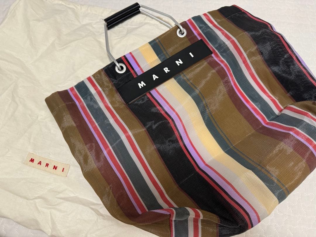 MARNI★カフェストライプバック