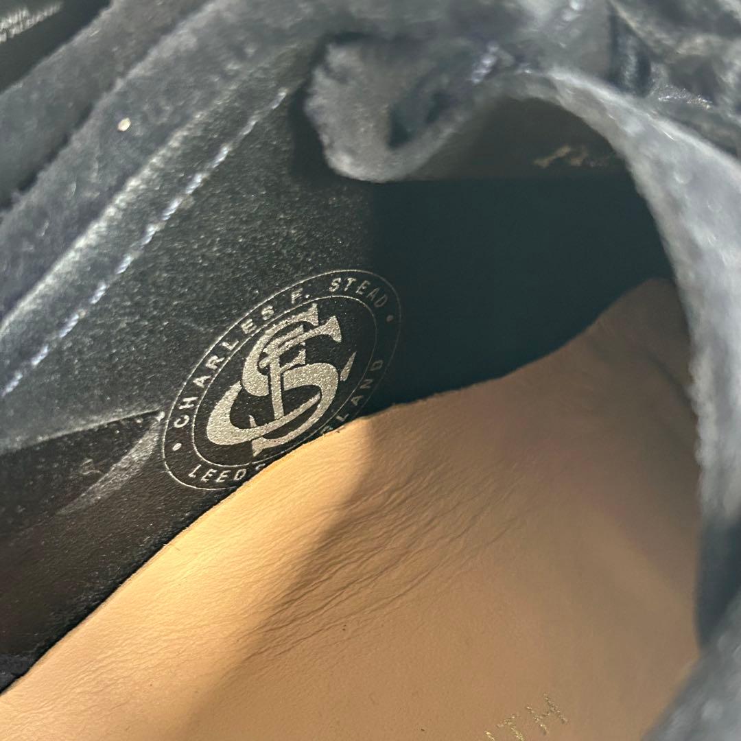 【希少・美品】ビューティー＆ユース 別注CLARKSWALLABEE NAVY