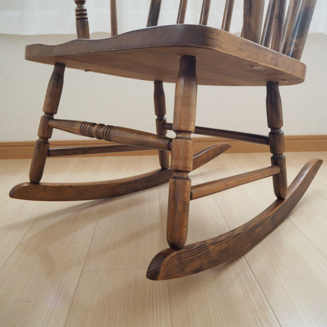 ロッキングチェア ヒダダイネット 飛騨家具 ウィンザーチェア レトロ 木製 椅子