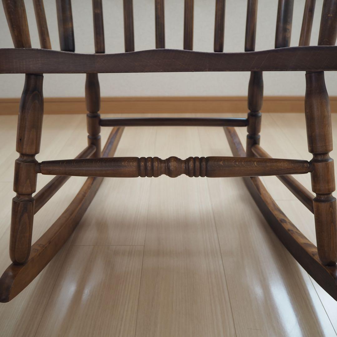 ロッキングチェア ヒダダイネット 飛騨家具 ウィンザーチェア レトロ 木製 椅子