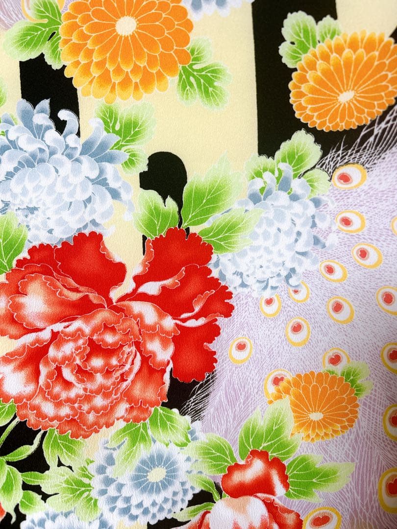 個性派フルセット♡七五三　7歳　女の子　一式　黒系　赤