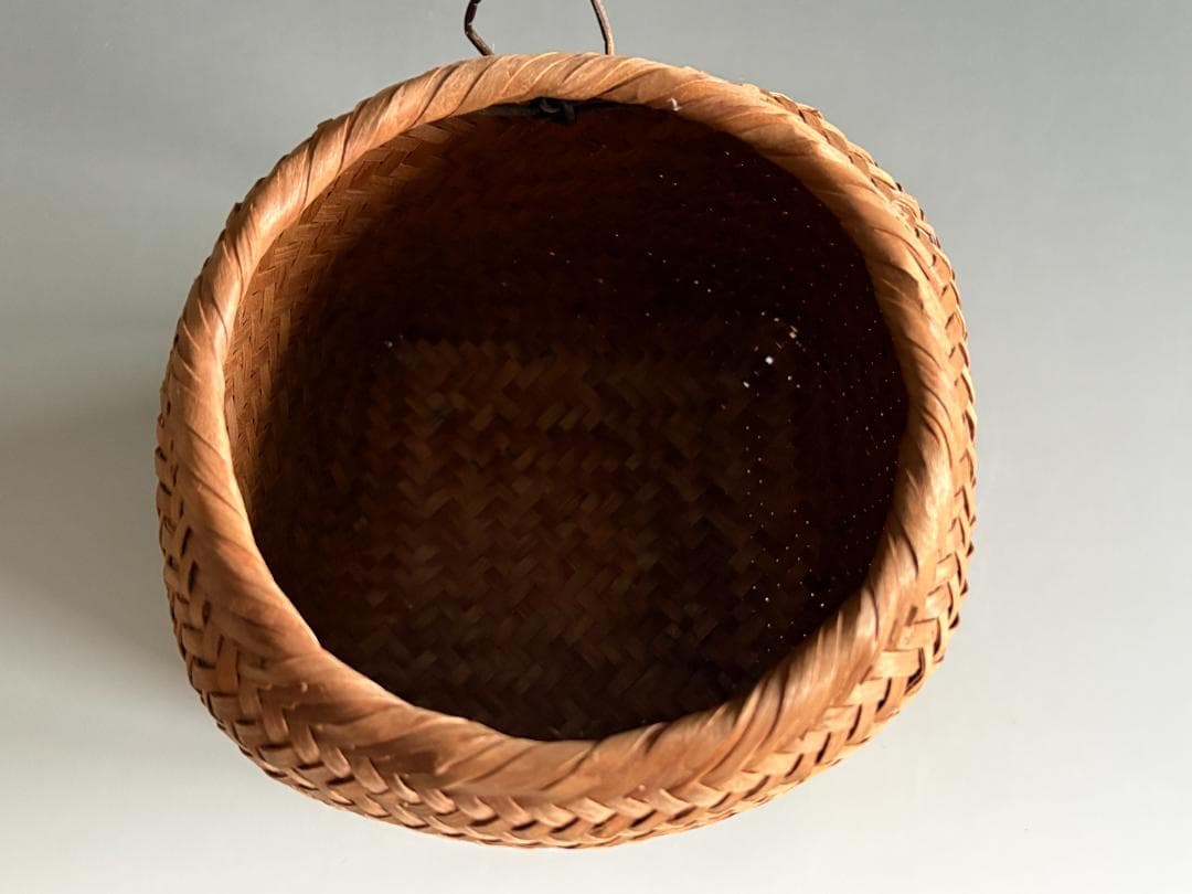 堀内宗完　兼中斎好　一位籠花入　茶道具　表千家