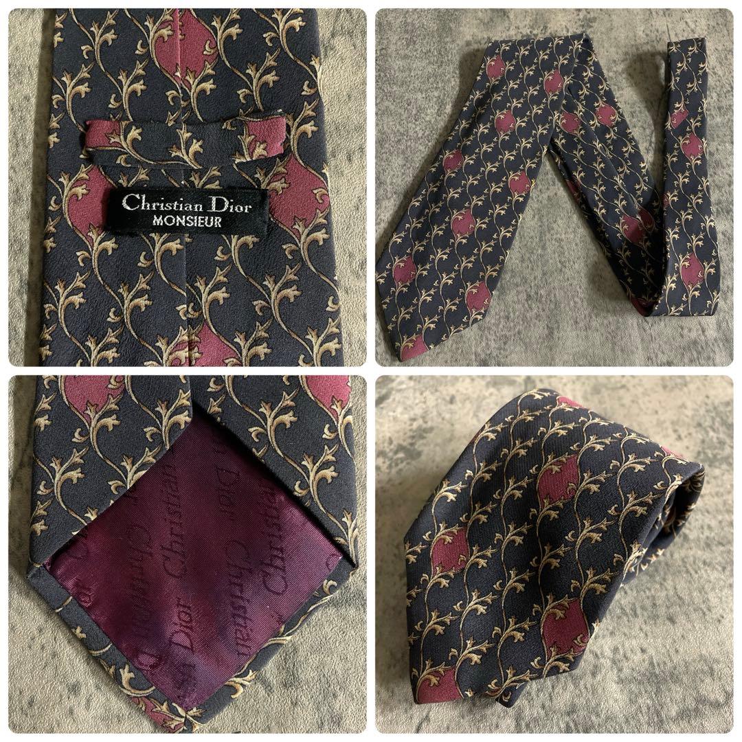 美品 Apollo特注 Christian Diorネクタイ ダブルスーツ XL