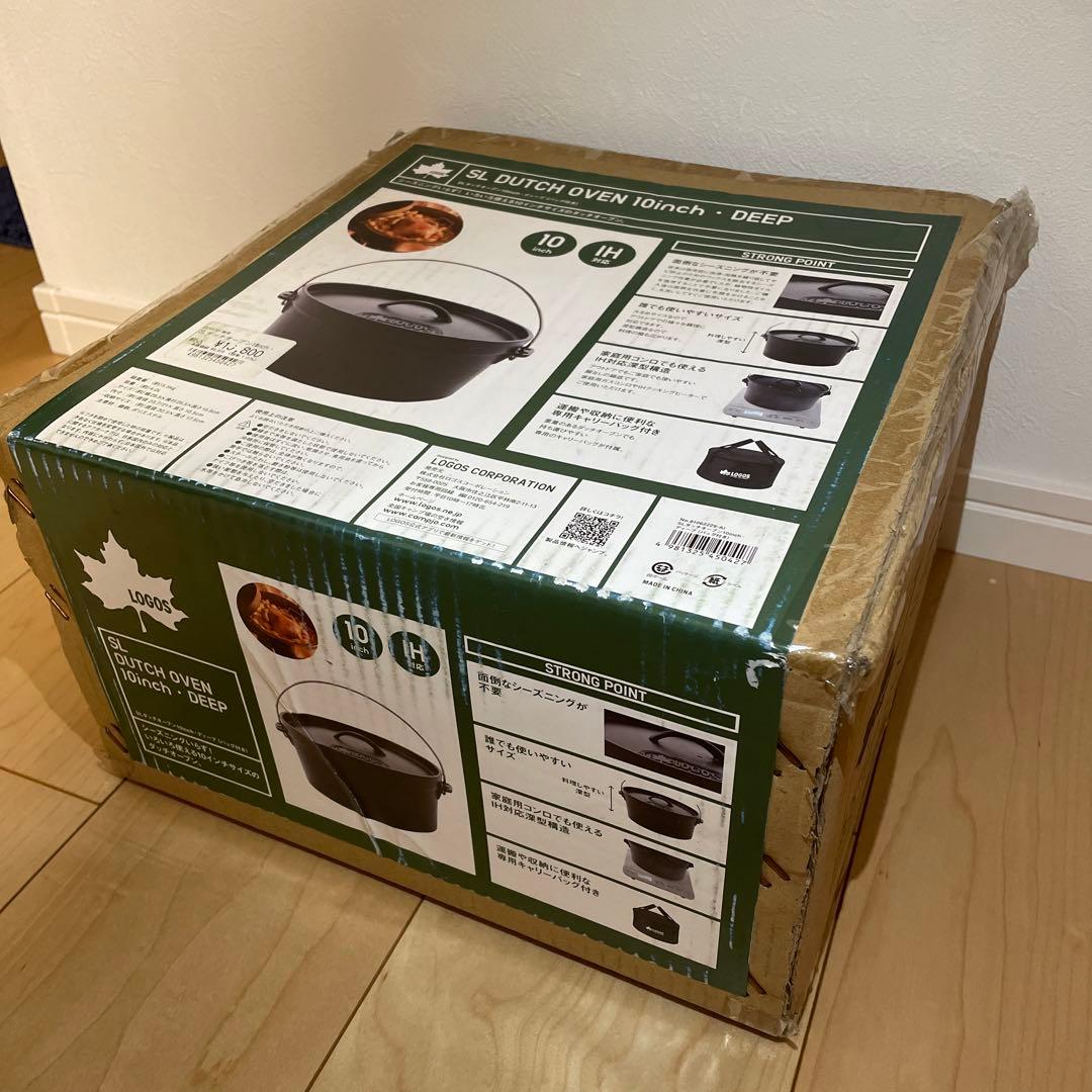 ロゴス SLダッチオーブン 10インチ・ディープ バッグ付 No.8